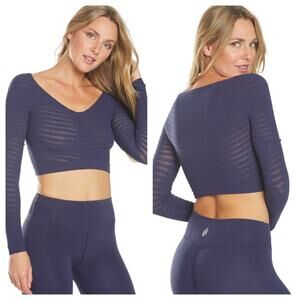 NEW Free People Movement Gone Adrift Long Sleeve in Eclipse Blue